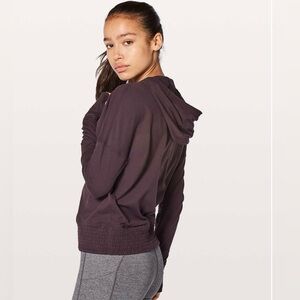 Lululemon Lead the Pack Hoodie Black Cherry size 6